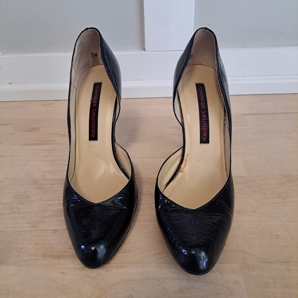 Chinese Laundry Black Patent Heels - Picture 2 of 9